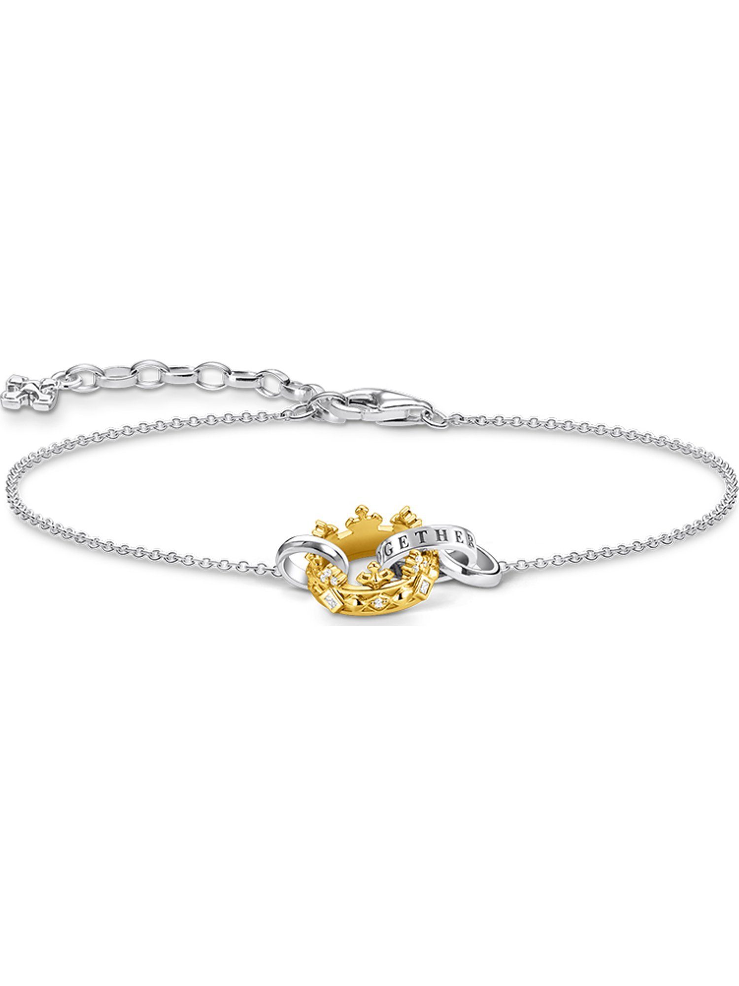 THOMAS SABO Silberarmband Thomas Sabo Damen-Armband 925er Silber Zirkonia, Modern
