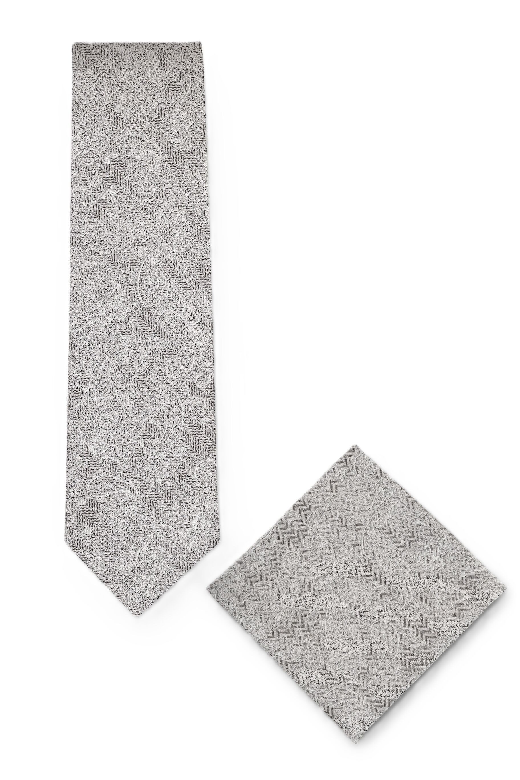 REAL GUYS by J.PLOENES Krawatte (2-St) Set mit passendem Einstecktuch