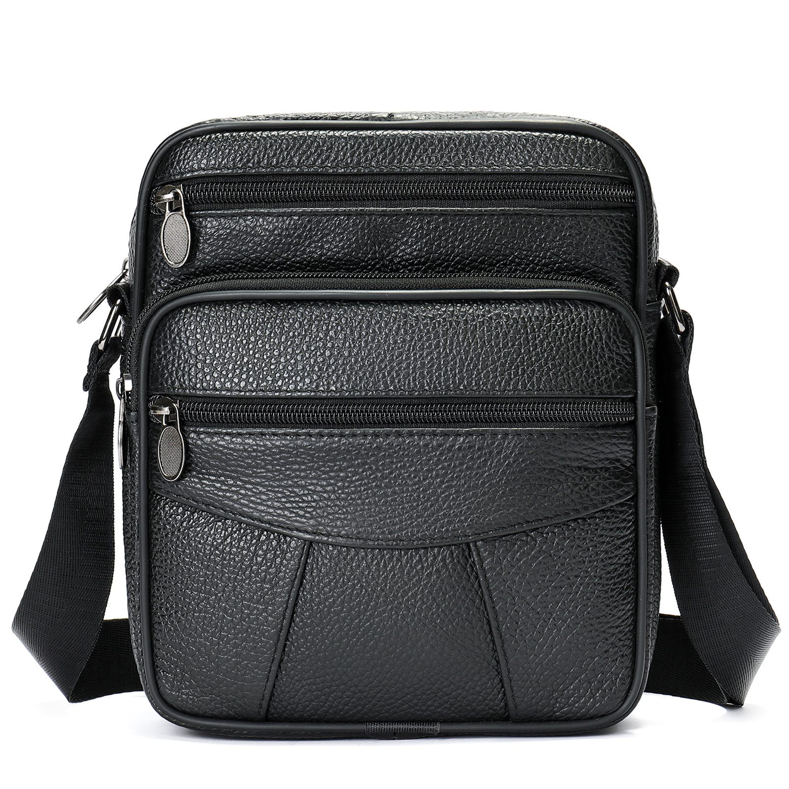 YUBRO-STUDIO Umhängetasche Herren Leder Umhängetasche Echtes Rindsleder Retro Schultertasche