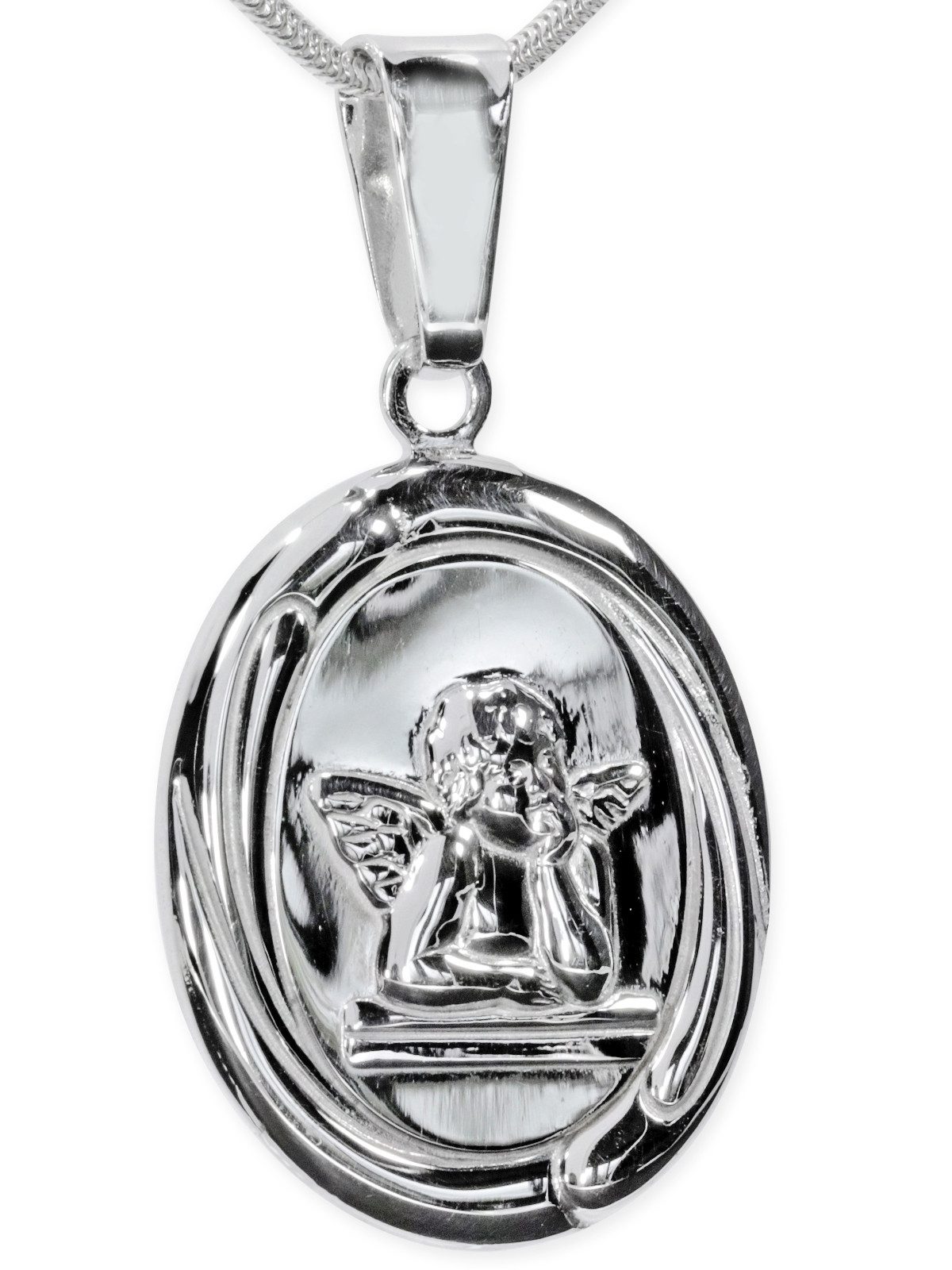 StoneTrip Kettenanhänger Raffael Engel Anhänger, 925 Silber