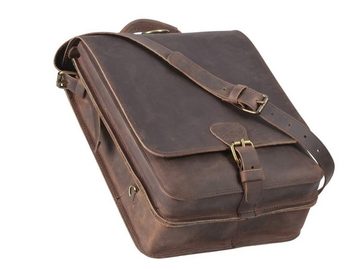 Ruitertassen Umhängetasche Classic, Writer's Bag Lehrertasche, 2 Fächer, als Rucksack zu tragen, Leder