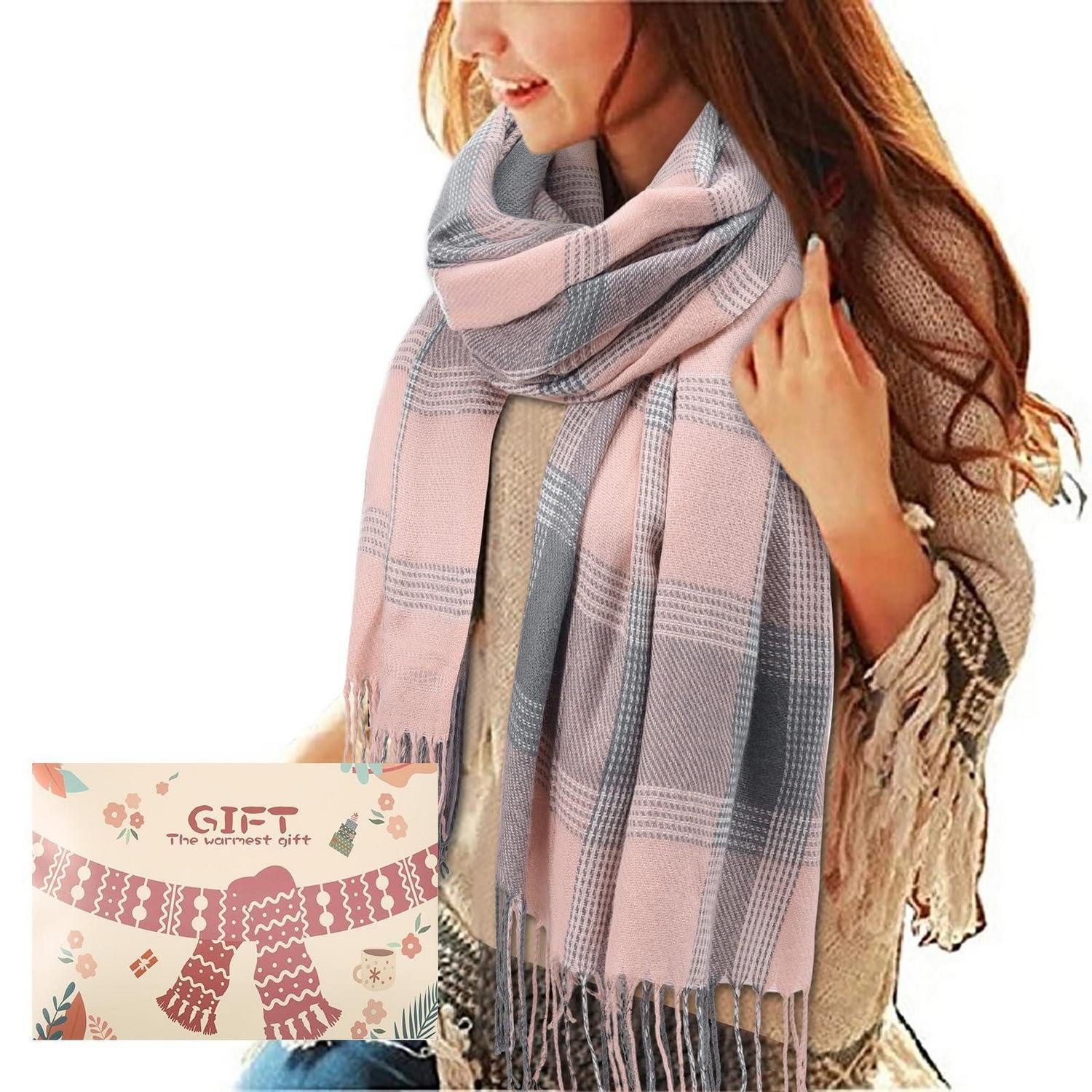 LuxusKollektion XXL-Schal Damen Schal Kariert Pashmina XXL, (1-St)