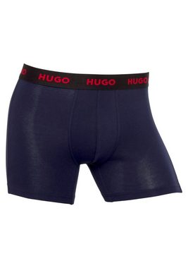 HUGO Boxer BOXERBR TRIPLET PACK (Packung, 3-St., 3er Pack) mit HUGO Label auf dem Bund