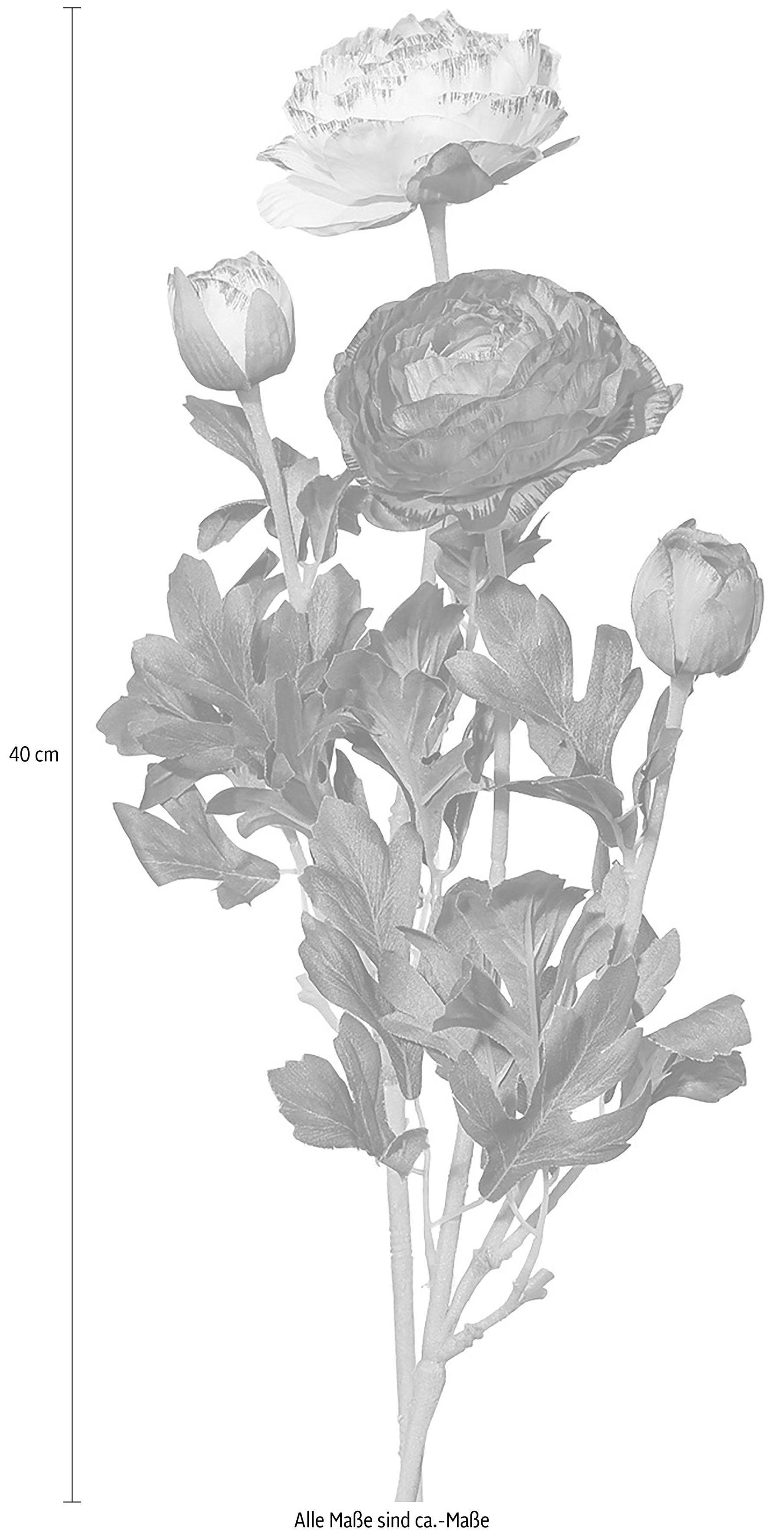 Kunstblume Ranunkel, Creativ green, Höhe 40 cm, für schöne Arrangements wie Sträuße und Gestecke