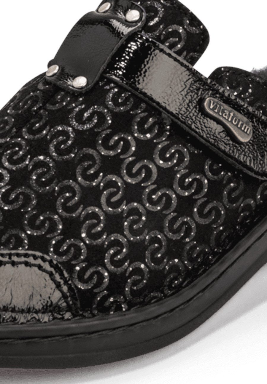 vitaform Damenschuhe Clog Velourleder Clog