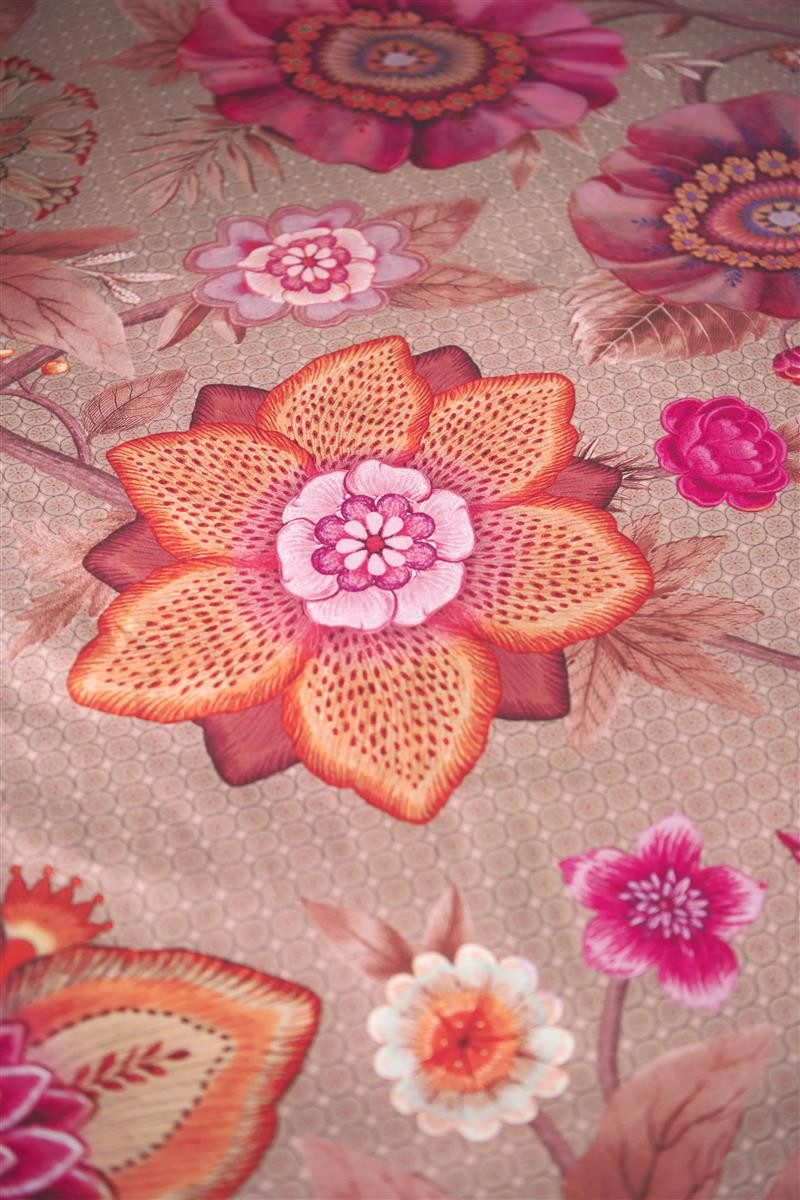 PiP Studio Bettwäsche Pip Studio Bettwäsche Set 135x200 Rosa, Viva La Vida, Perkal (Bio-Baumwolle), 2 teilig