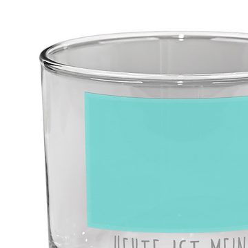 Mr. & Mrs. Panda Whiskyglas Otter Seerose - Transparent - Geschenk, Fischotter, Fluss, Whiskeylga, Premium Glas, Lasergravur Design