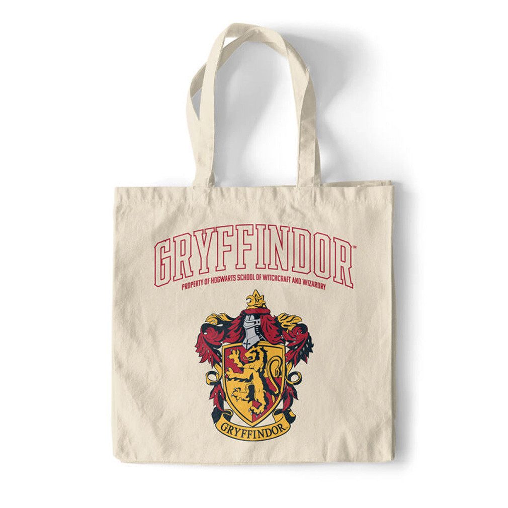 Harry Potter Shopper Gryffindor Tote Bag, Hogwarts House Einkaufstasche