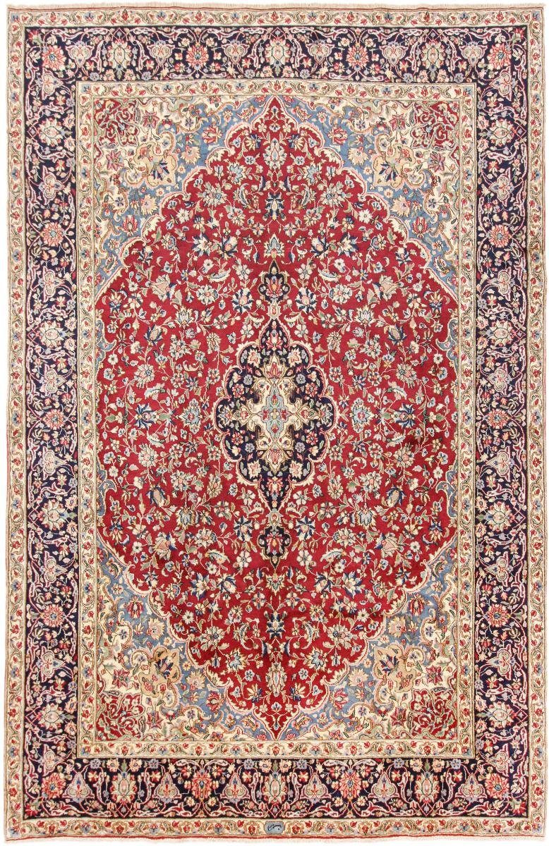 Orientteppich Kerman 221x338 Handgeknüpfter Orientteppich / Perserteppich, Nain Trading, rechteckig, Höhe: 12 mm