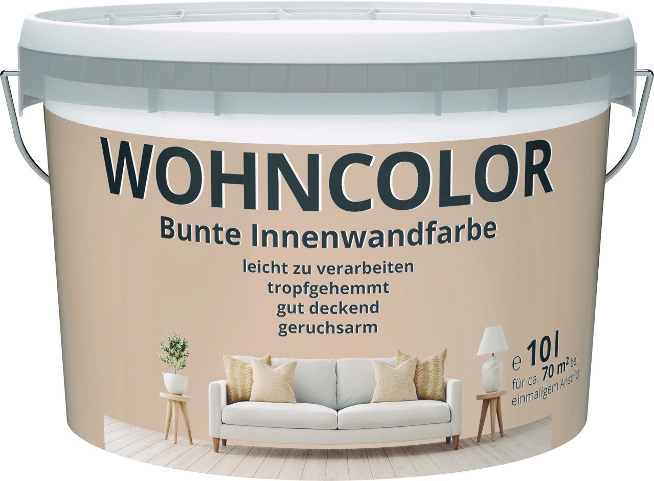 Primaster Wandfarbe Wohncolor Wandfarbe kaffeezauber 10 L