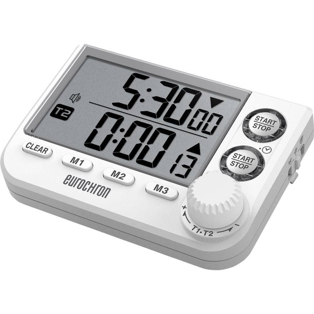Eurochron Intervall-Timer Kurzzeittimer 2-Zeilig EC-3509468, Zweizeilig