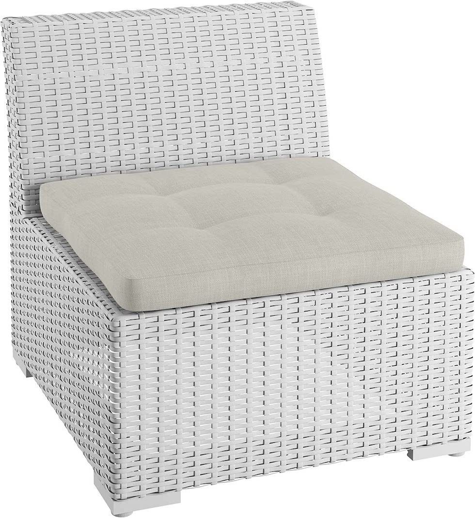 sunnypillow Stuhlkissen Gartenkissen für Gartenmöbel Rattanmöbel