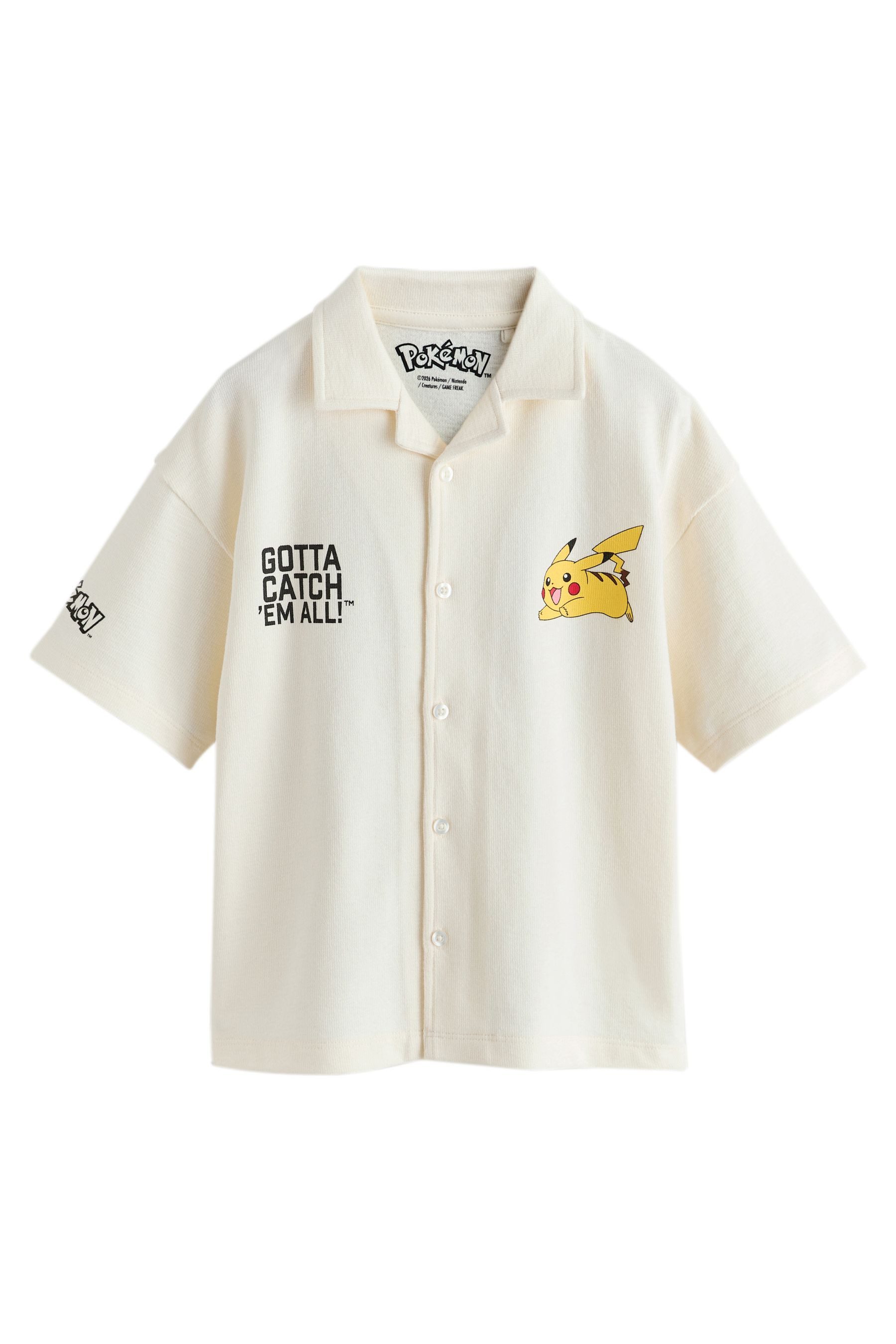 Kurzarmhemd Strukturiertes Jerseyhemd, Pokemon