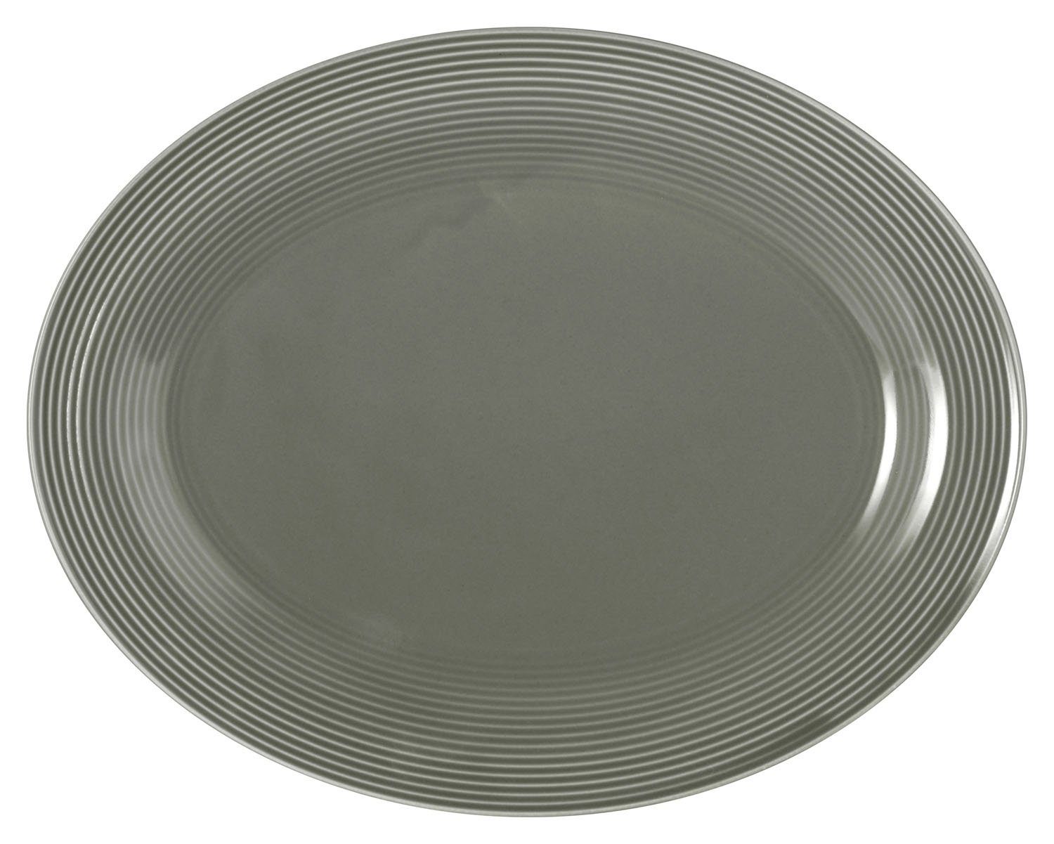 Seltmann Weiden Servierplatte Servierteller BEAT, Perlgrau, B 35 x T 28 cm, Porzellan
