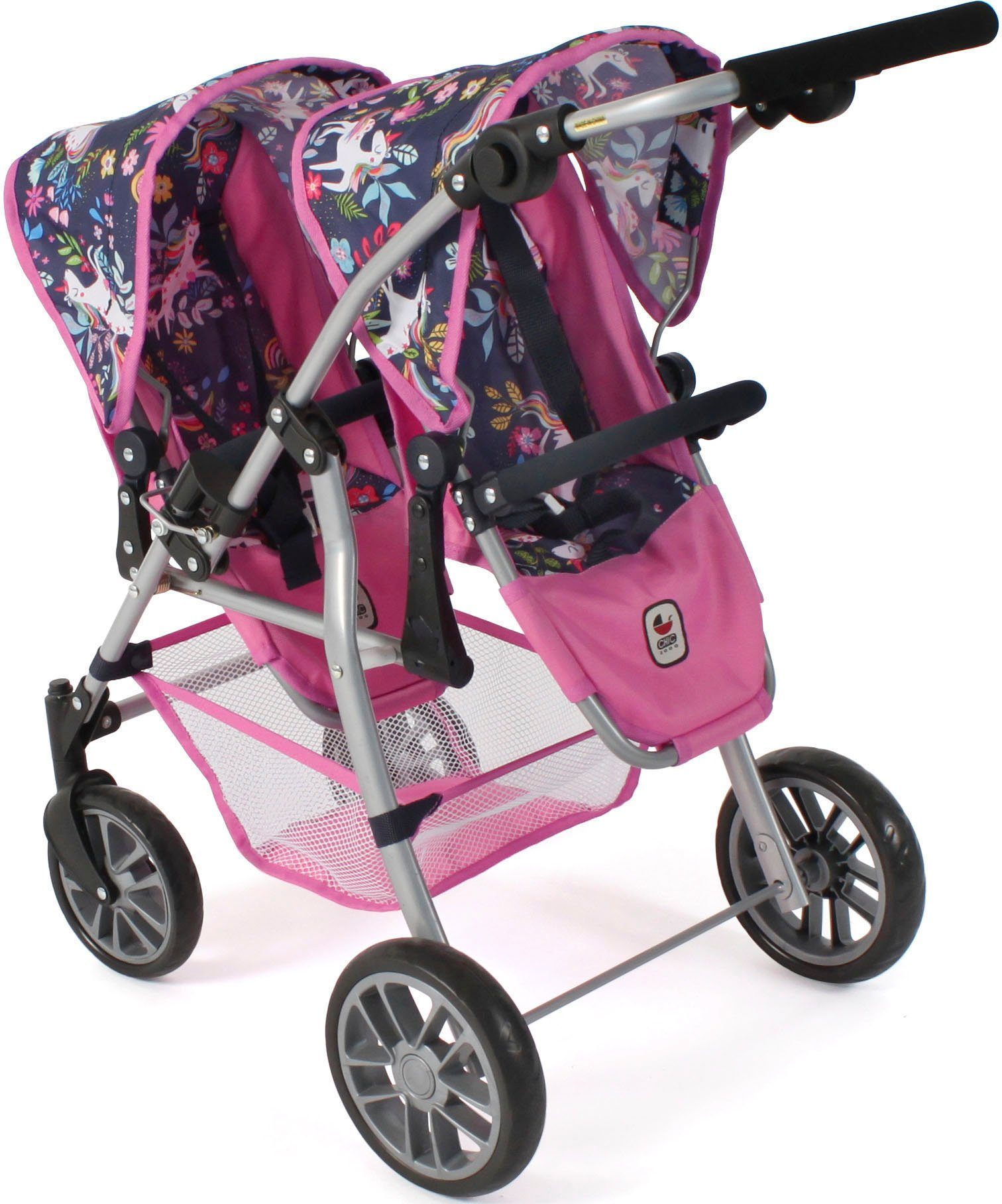 CHIC2000 Puppen-Zwillingsbuggy Twinny, Einhorn, mit schwenkbaren günstig online kaufen