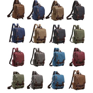 OKWISH Laptoprucksack Canvas Laptop Rucksack Rucksäcke Schulrucksack Laptoptasche (Tablet Ipad Laptop Notebook Tasche Schule Uni Rucksack aus Canvas, Sportrucksack, Wasserbeständig, Canvas, Schulterrucksack), Herren Damen Jungen Teenager Freizeit Arbeit Business Reisen