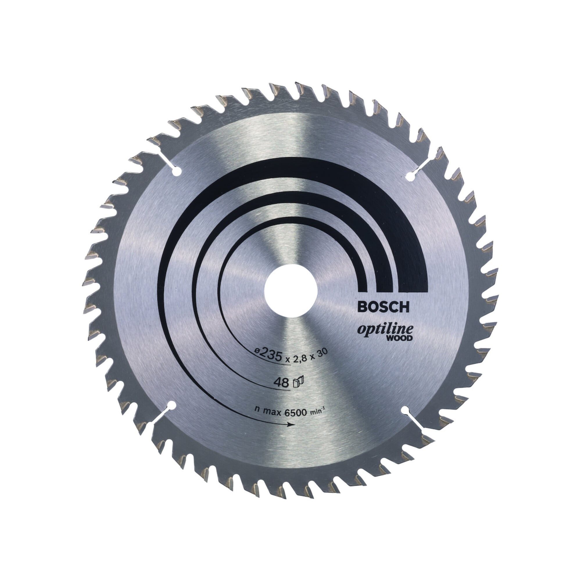 Bosch Professional Kreissägeblatt Bosch Kreissägeblatt Optiline Wood für Handkreissägen 235 x 30/25 x 2