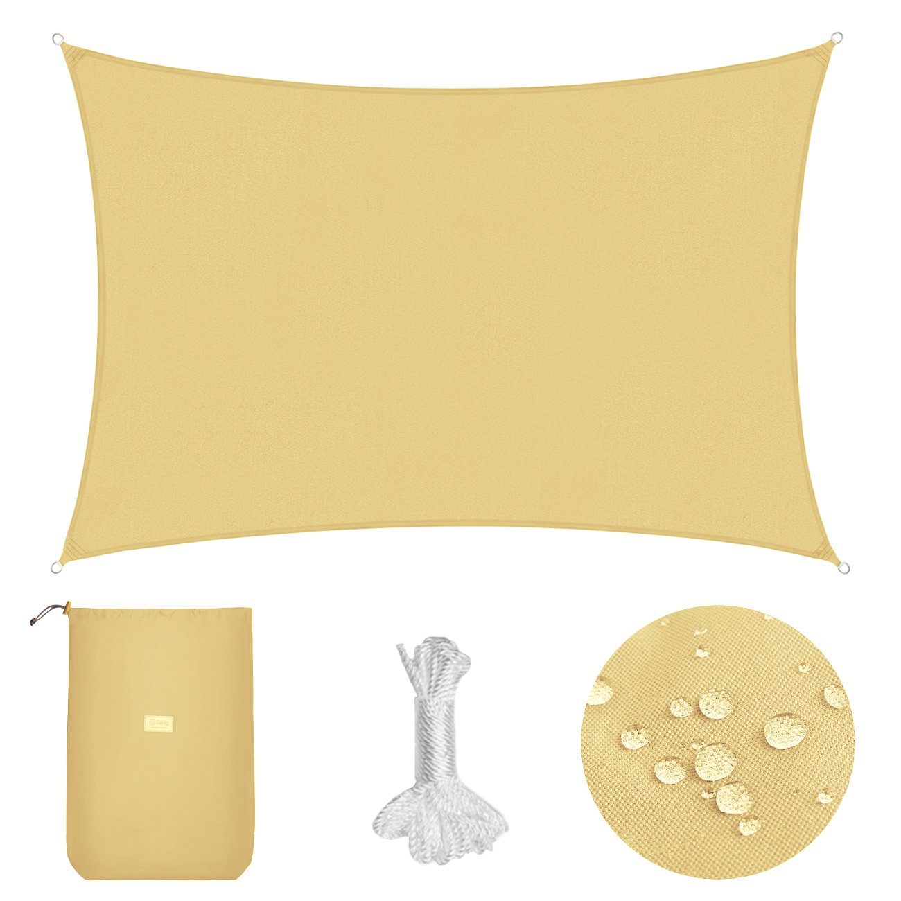 Sekey Sonnensegel Sonnensegel Polyester Wasserdicht Sonnenschutz günstig online kaufen