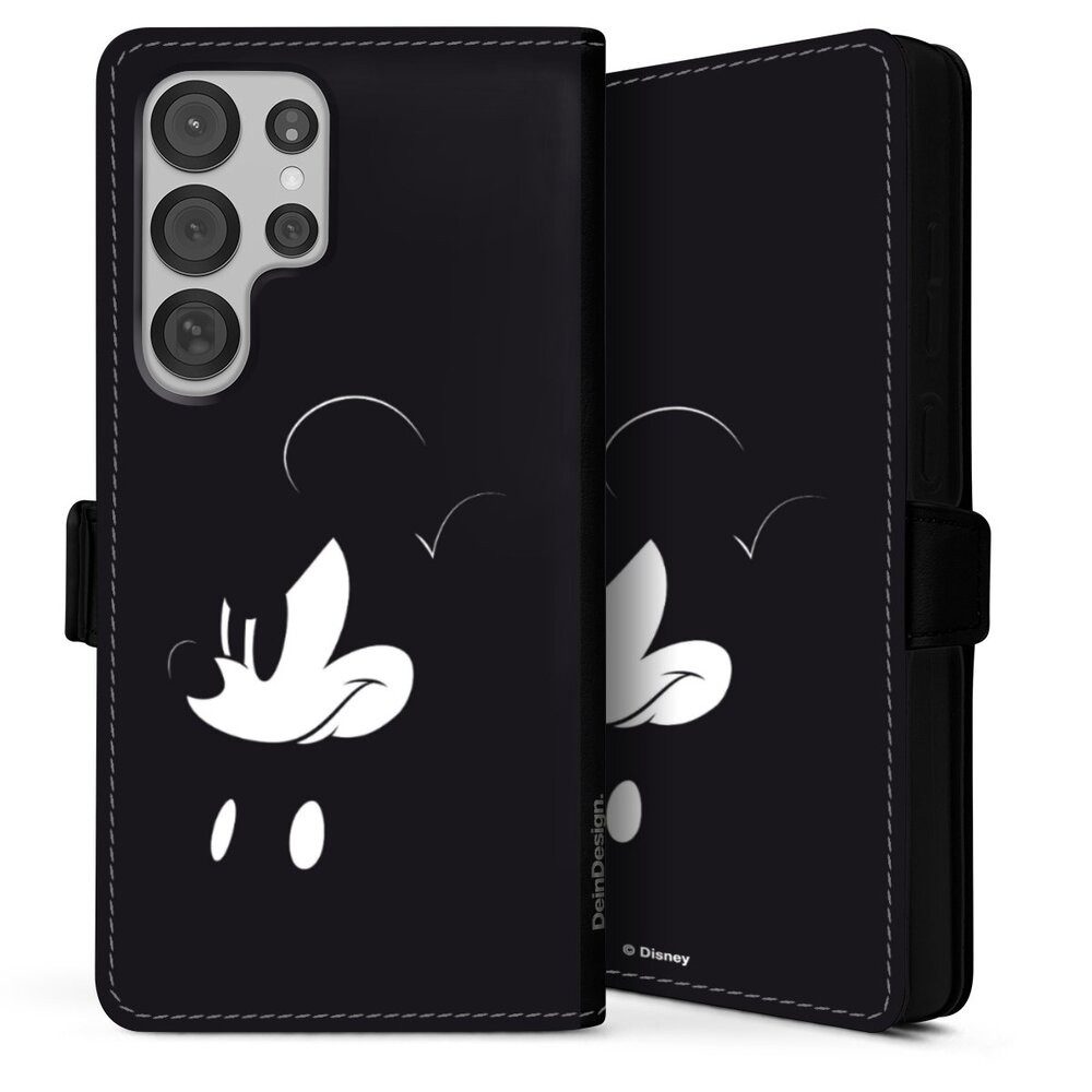 DeinDesign Handyhülle Mickey Mouse Offizielles Lizenzprodukt Disney Mickey Mouse - Mad, Samsung Galaxy S25 Ultra Hülle Handy Flip Case Wallet Cover
