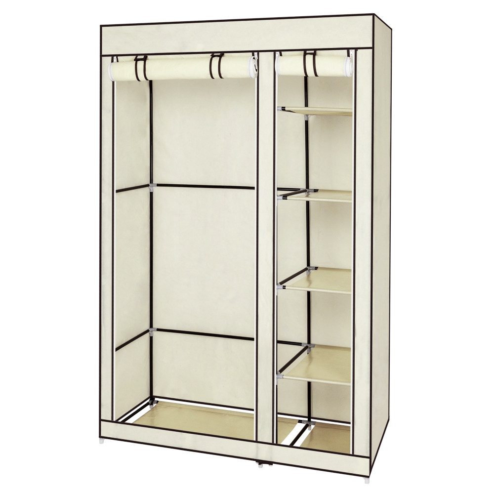 HT Kleiderschrank mit Vliesstoff und Aufhängestange, günstig online kaufen