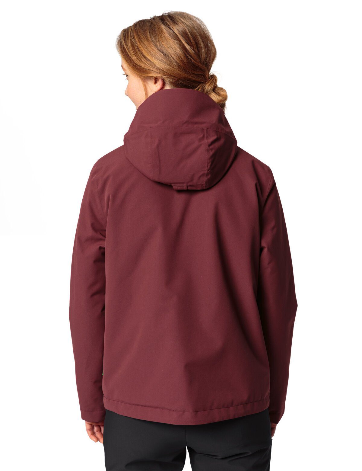 VAUDE (1-St) cherry dark Outdoorjacke Coreway Women's kompensiert Jacket Klimaneutral