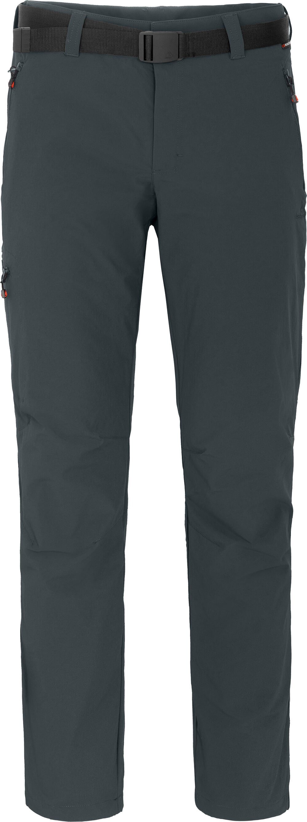 Bergson Outdoorhose ALASKO Herren Winter Wanderhose, elastisch, warm, gefüttert, Kurzgrößen, dunkel grau | Outdoorhosen