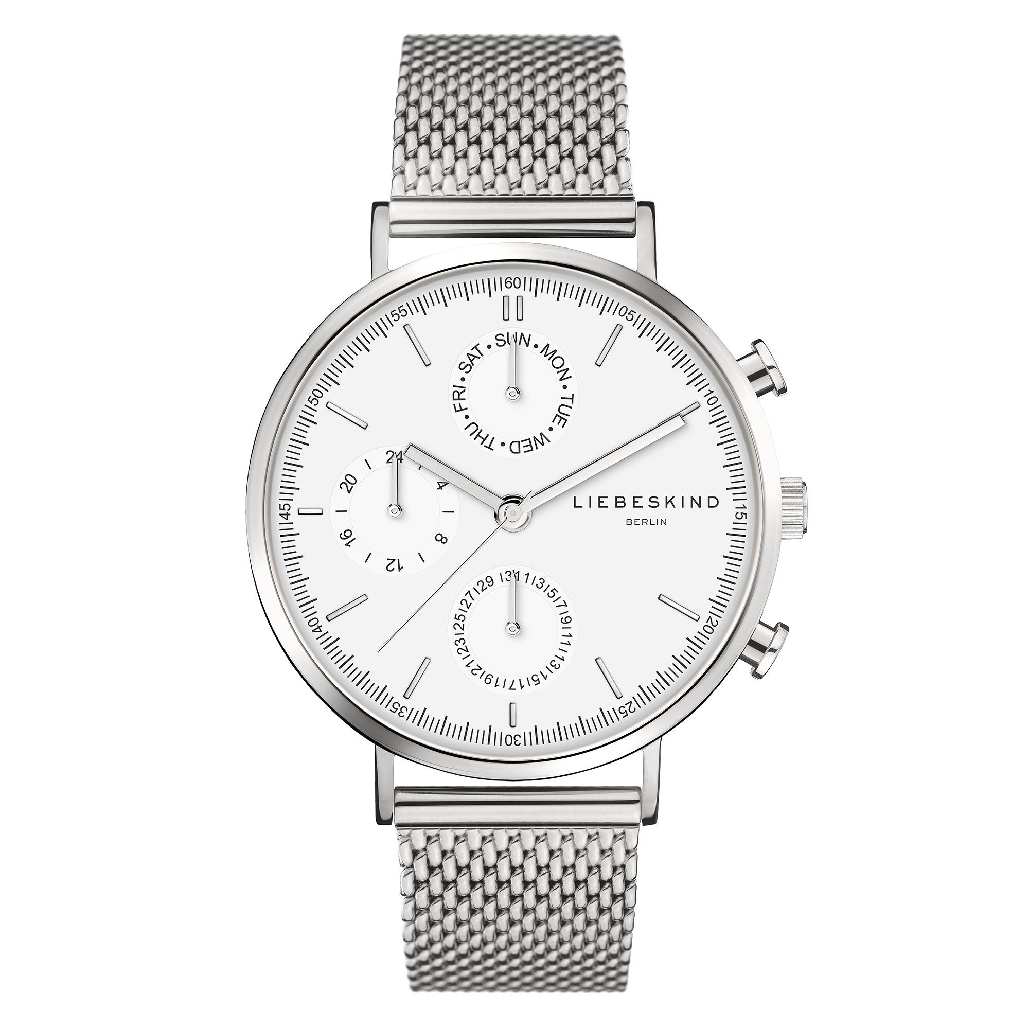 Multifunktionsuhr The Round Multifunction Edelstahl