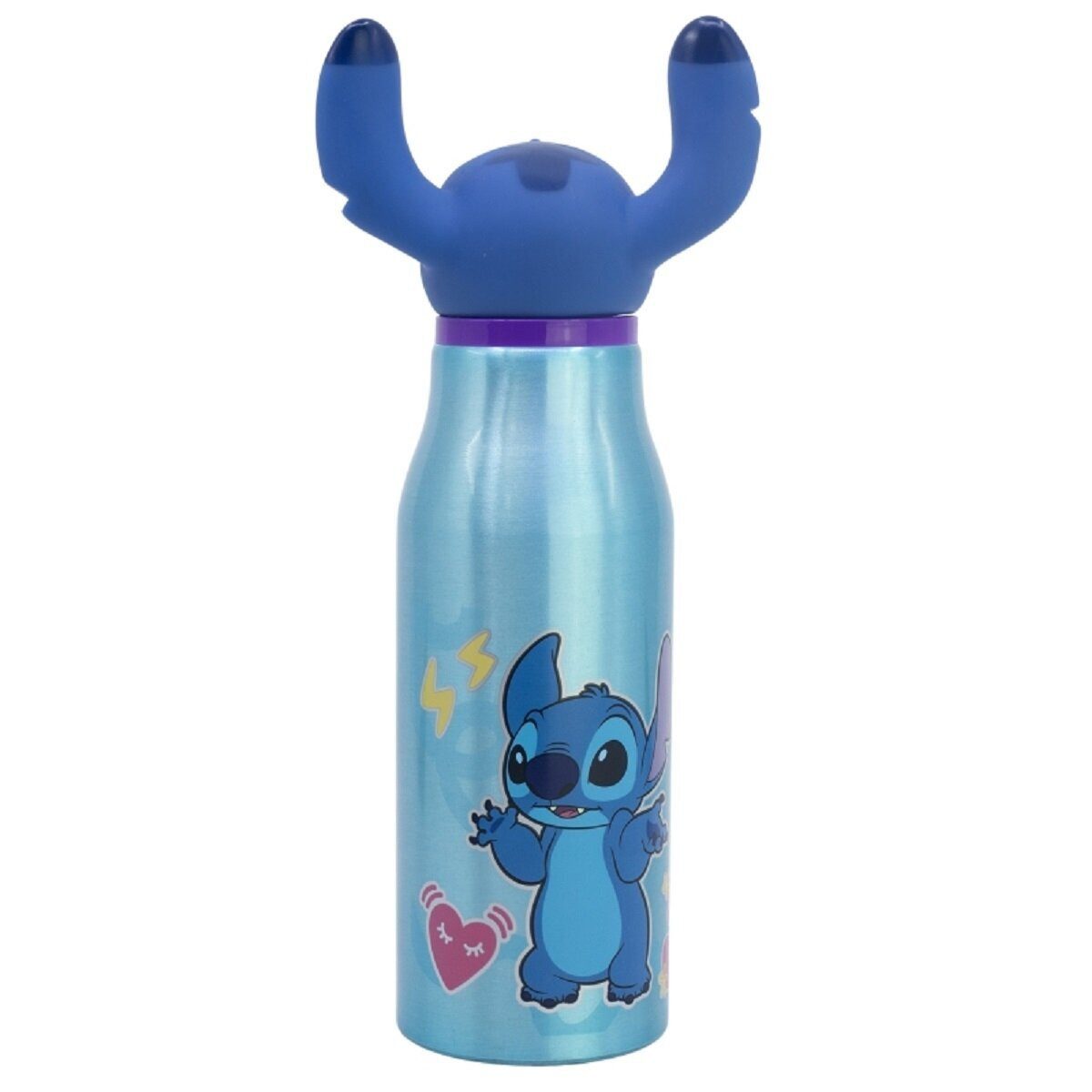 Lilo & Stitch Trinkflasche 3D Figur Trinkflasche Lilo & Stitch 690ml, mit integriertem Strohhalm