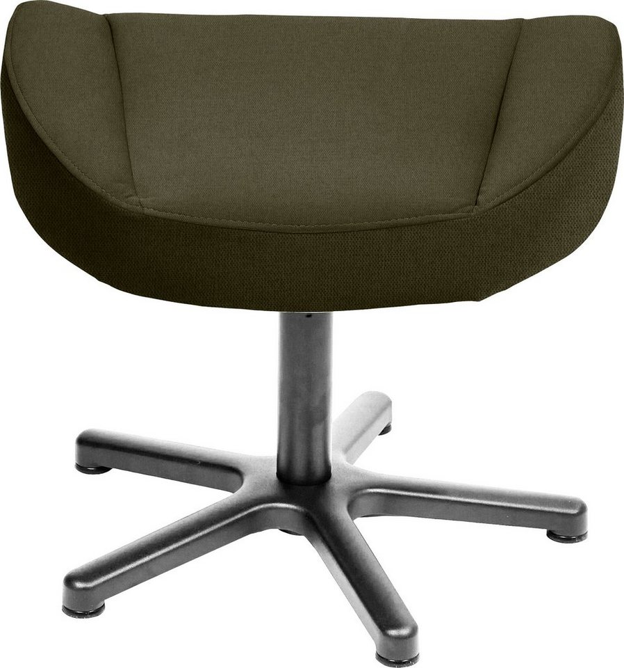 TOM TAILOR HOME Hocker TOM PURE, mit Metall-Drehfuß in Chrom