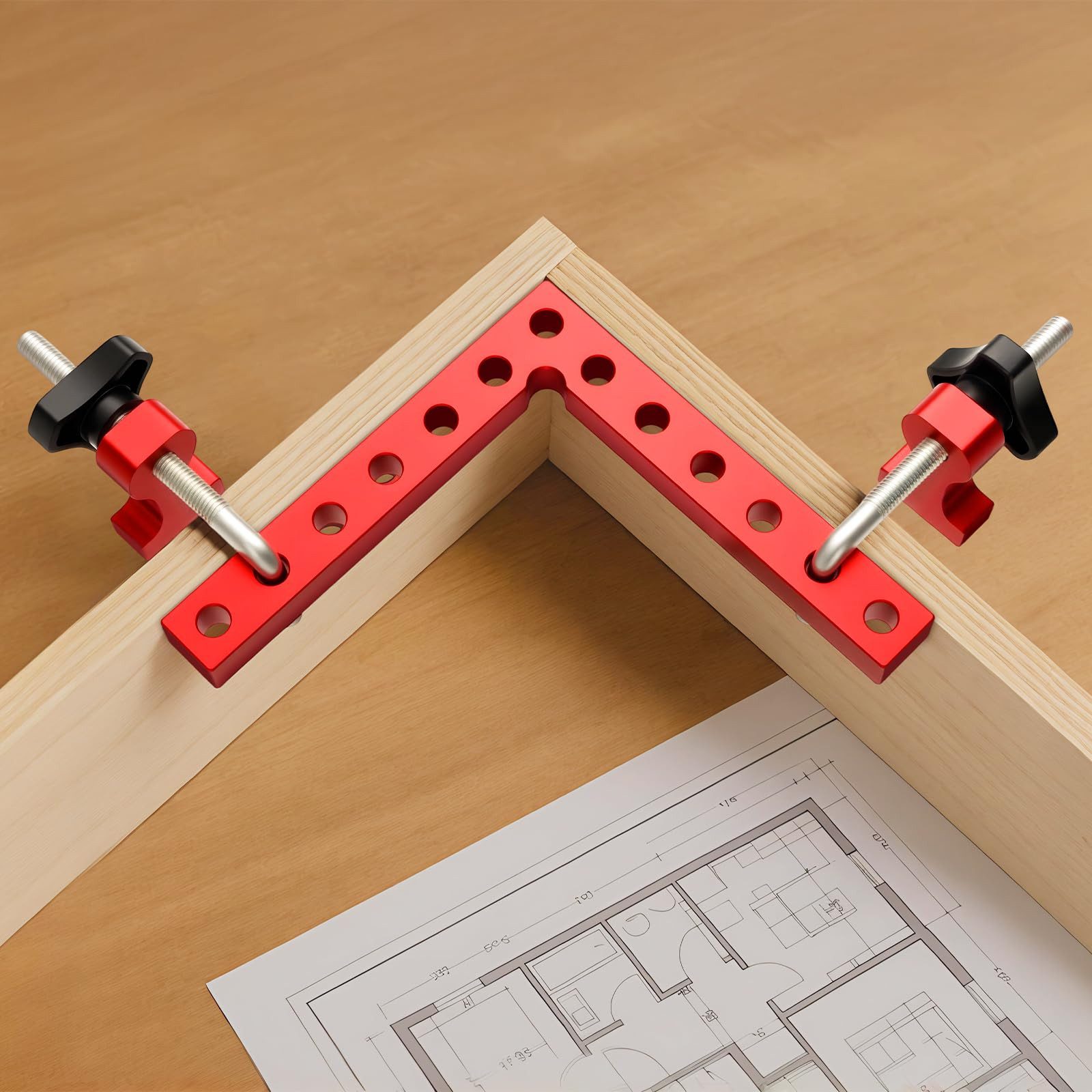 Youyijia Leisten-Befestigungsclips 140mm Right Angle Fixing Clip 90 Degree L-Shaped Auxiliary Positioning