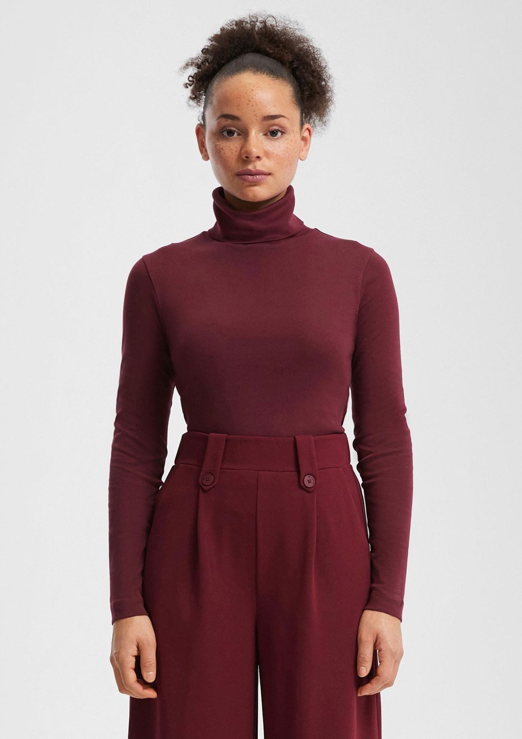 QS Longsleeve Langarmshirt Rollkragen, lange Ärmel