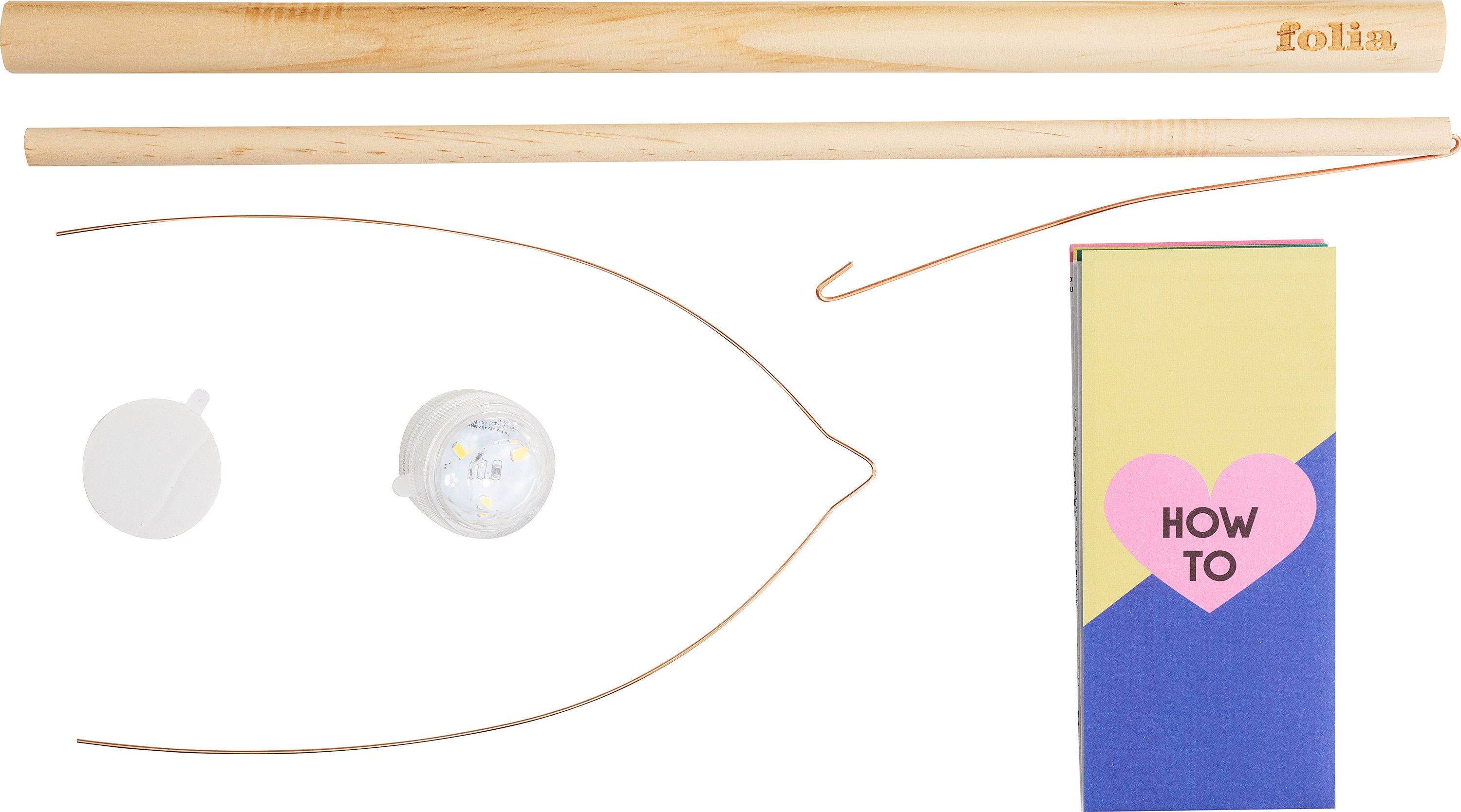 Folia Papierlaterne Laternenstab, 4 Teile günstig online kaufen