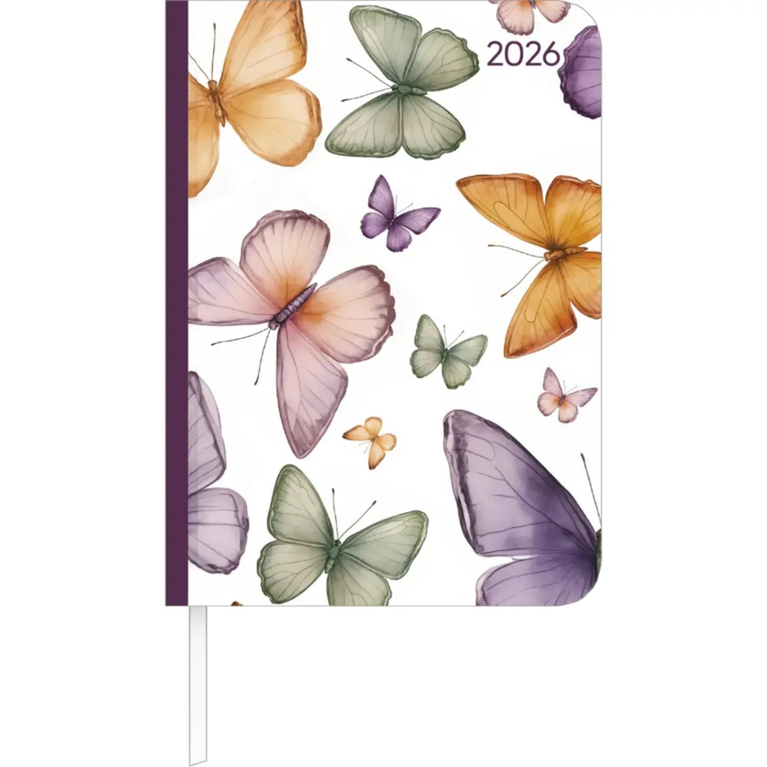 Alpha Edition Taschenkalender Alpha Edition - Lady Journal Butterfly 2026 - Taschenkalender A6 (