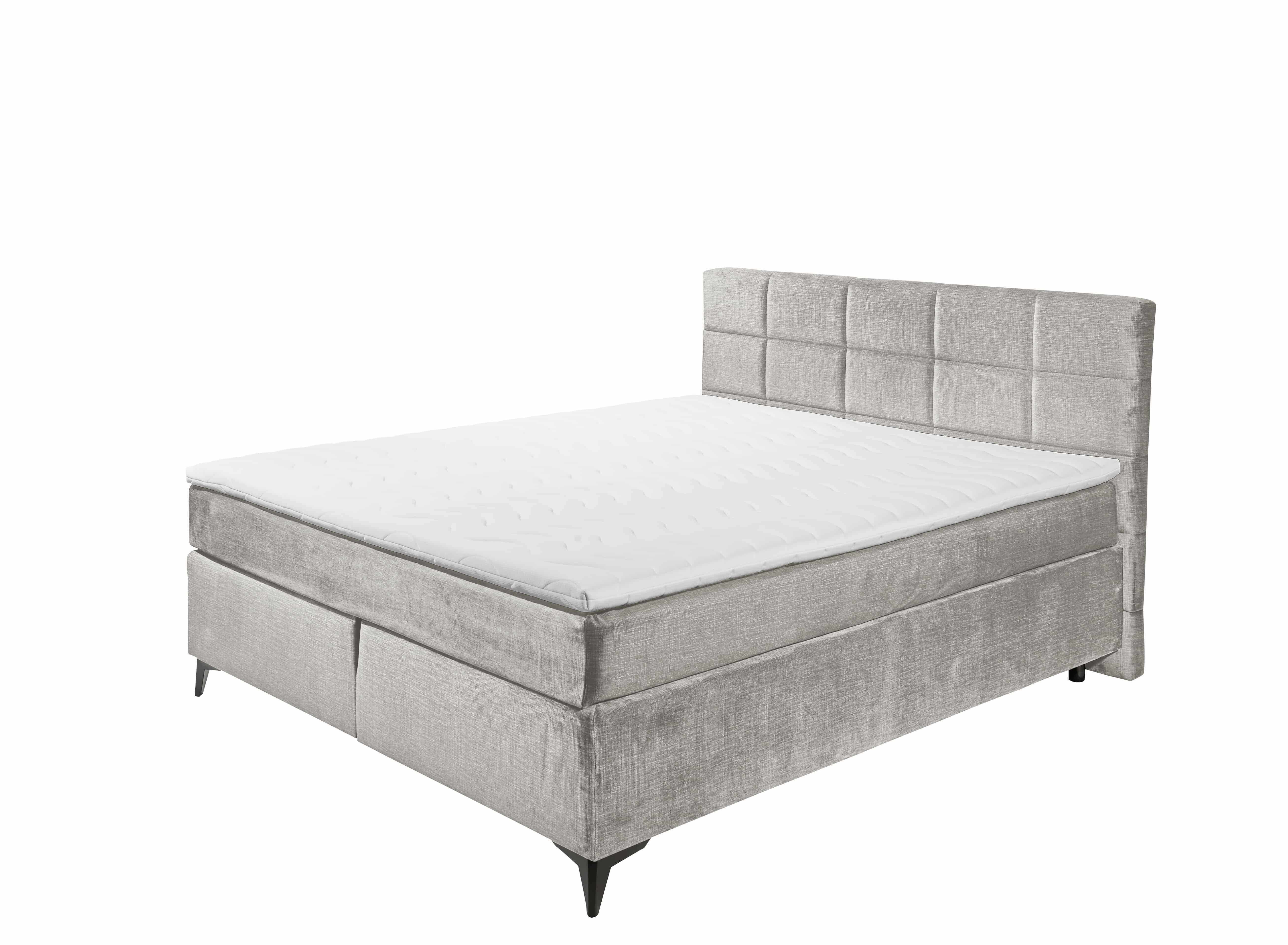 ED EXCITING DESIGN Boxspringbett Navarra – 140x200 und 180x200 inkl. Topper und Matratze (Inklusive Matratze und Topper), Pflegeleichter Bezug, wählbare Größe & stilvolle Farbvielfalt