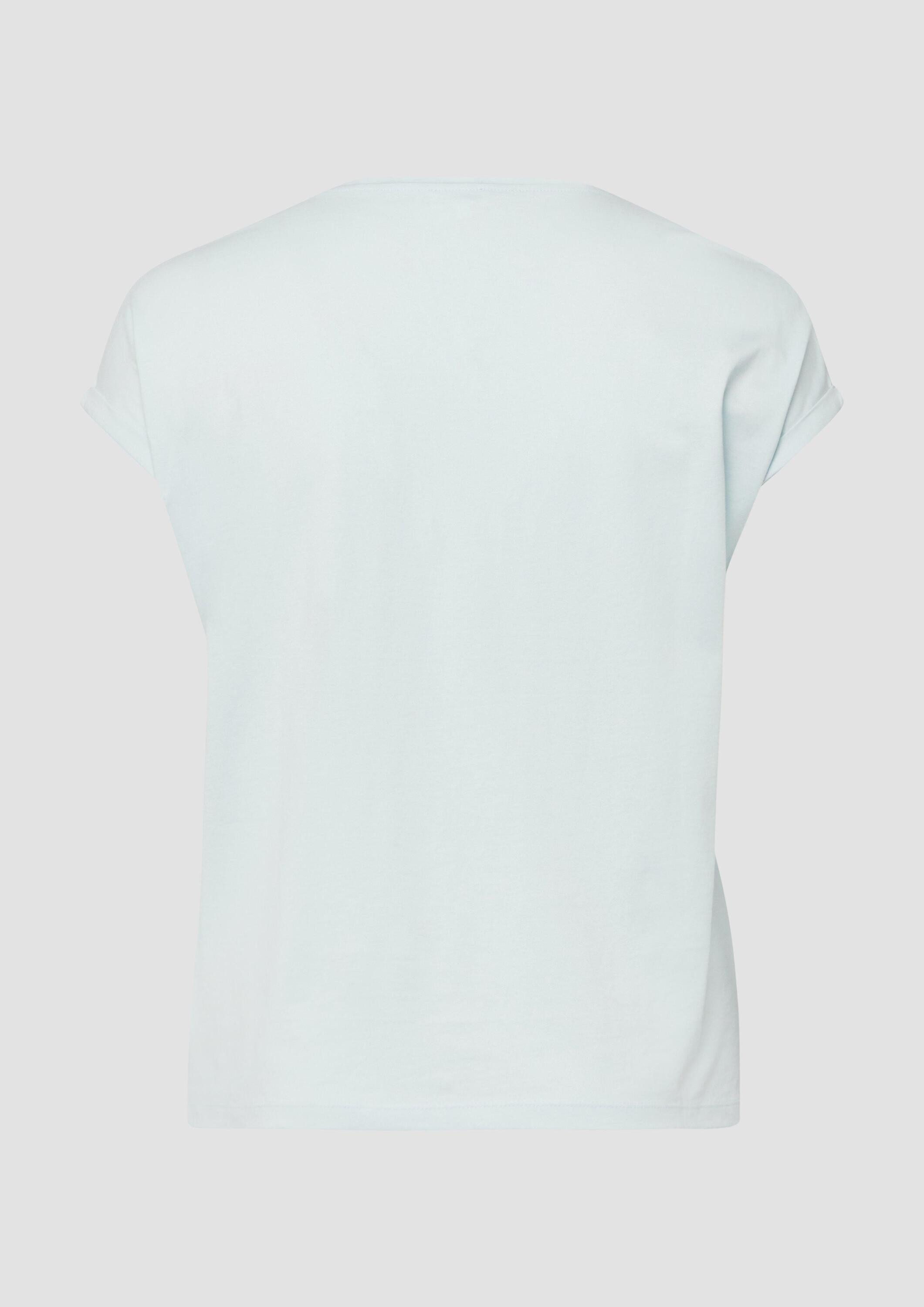 s.Oliver Kurzarmshirt T-Shirt T-Shirt mit Frontprint im Relaxed Fit günstig online kaufen