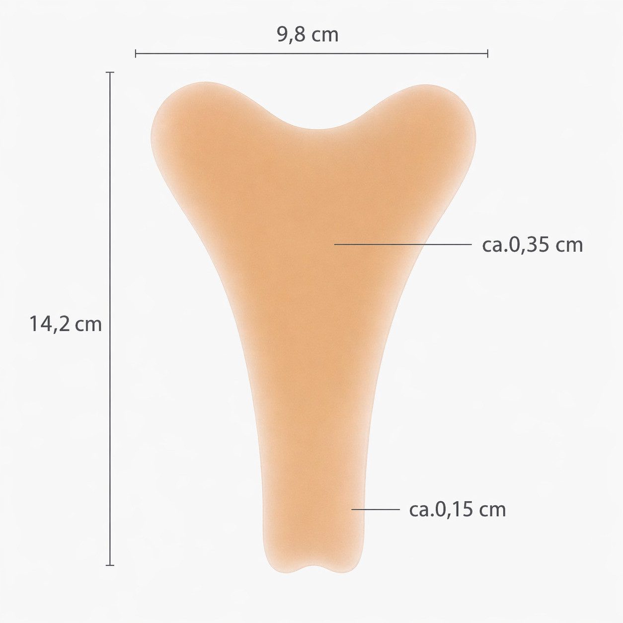 COOL-i ® G-String Unsichtbare Silikon Einlagen 4er Set, nahtlos & selbsthaftend