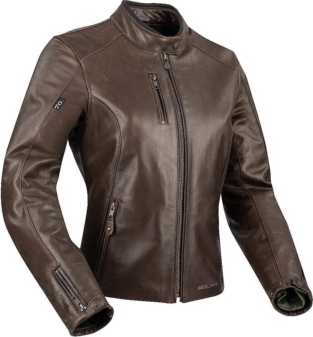 Segura Motorradjacke Laxey Damen Motorrad Lederjacke herausnehmbares Innenfutter