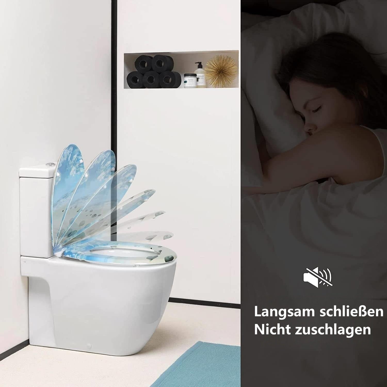 Woltu WC-Sitz (1-St), Toilettendeckel mit Absenkautomatik günstig online kaufen