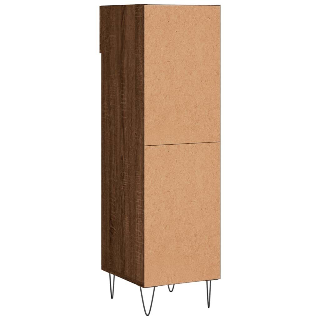 (1-St) Braune Holzwerkstoff Braun Schuhschrank vidaXL Eiche 30x35x105 Kleiderschrank Eichen-Optik cm