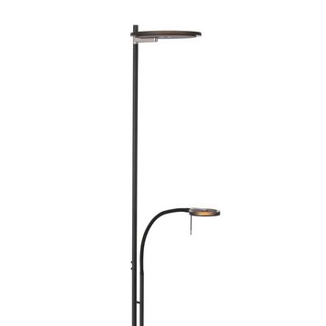Steinhauer LIGHTING LED Stehlampe, Deckenfluter Stehleuchte Standlampe LED Lesespot beweglich Touchdimmer