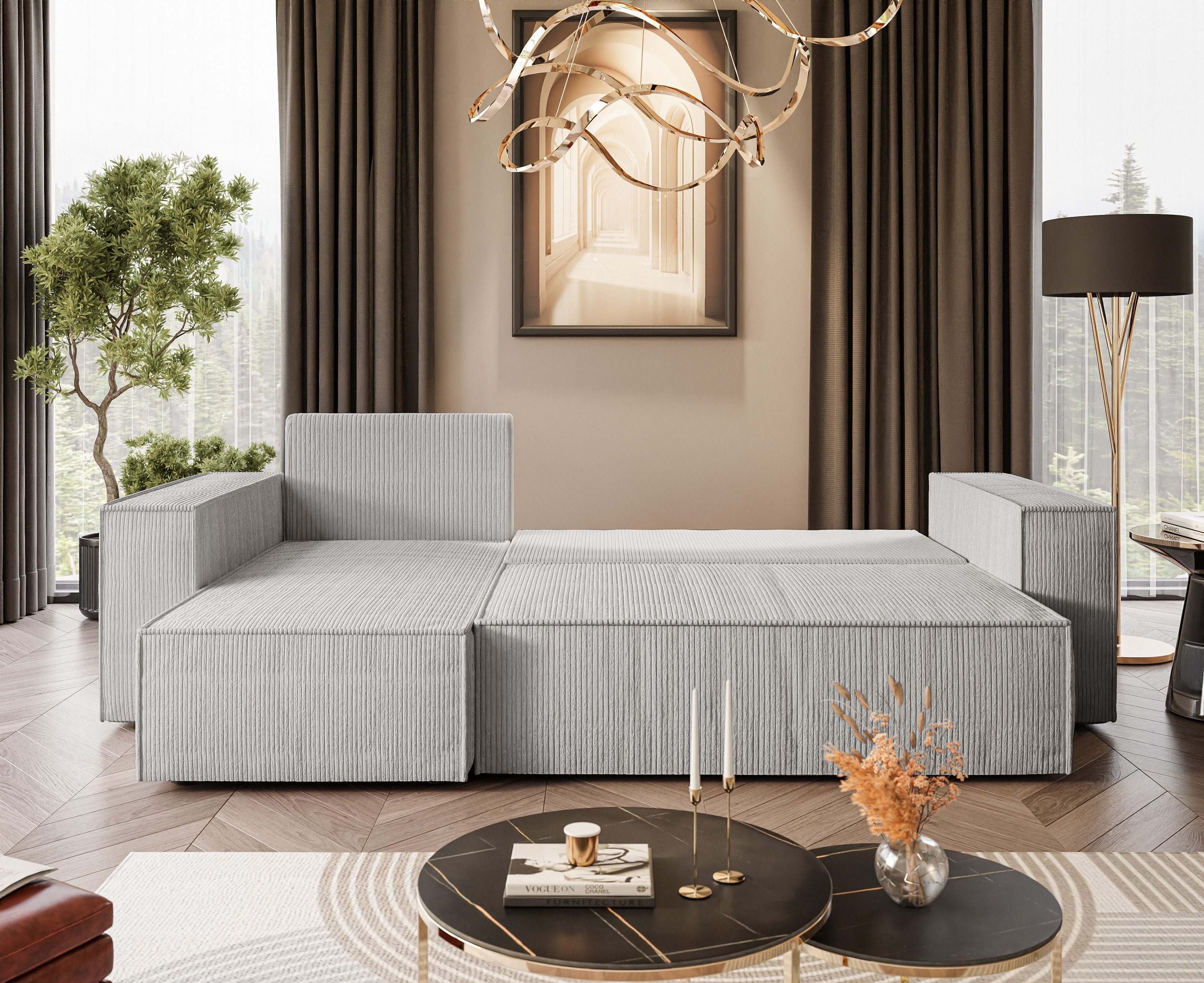 Lookway Ecksofa Gepolstertes CARLOS L-Form, Schlaffunktion günstig online kaufen