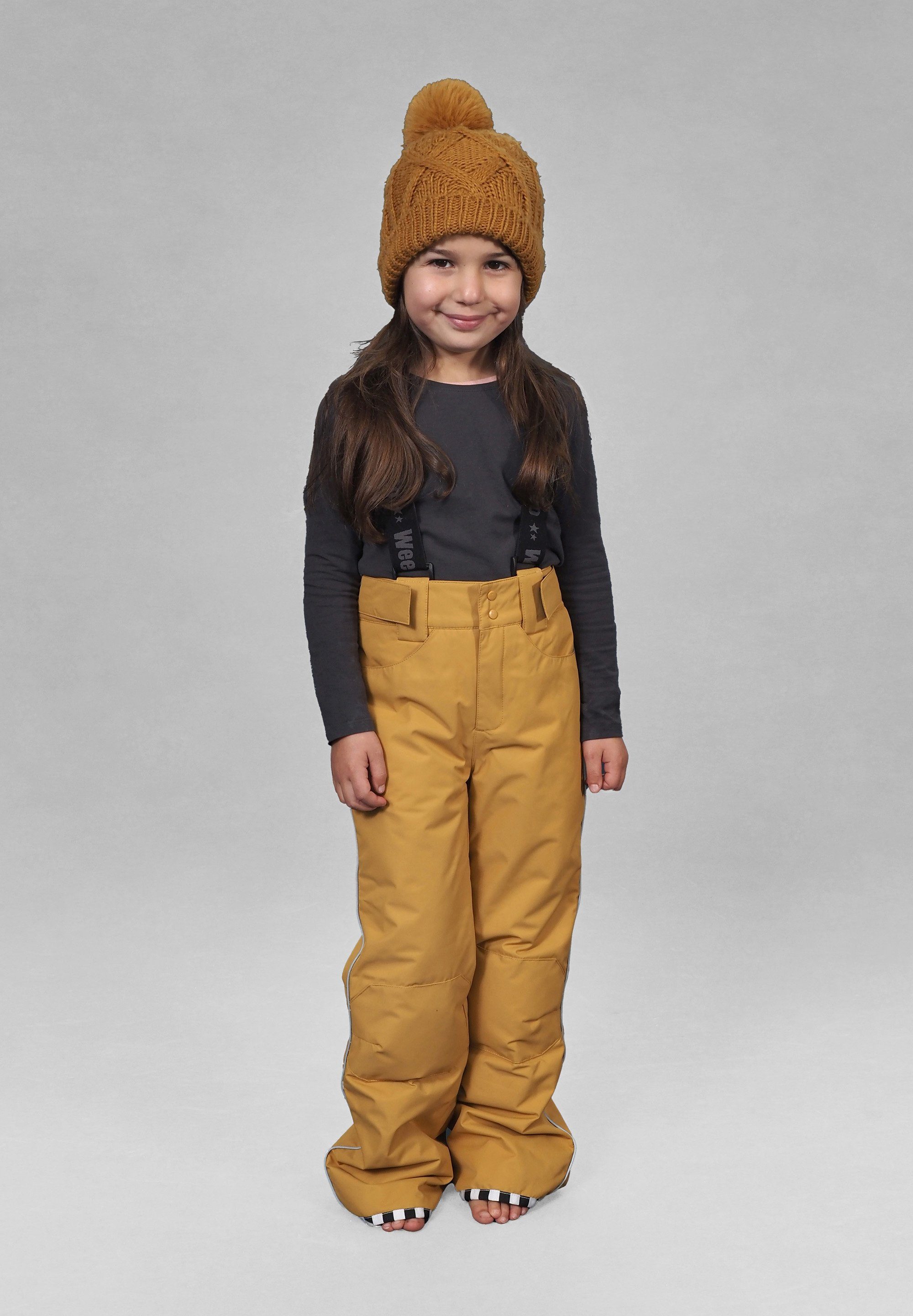 WeeDo Schneehose LIODO Löwe Schneefang mit Haken für Snowboardschuhe, Hosenbein zum Hochknöpfen