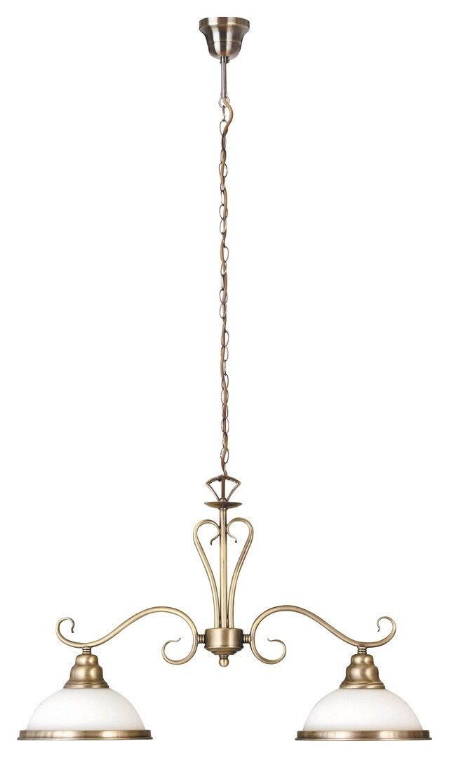 Rabalux Kronleuchter "Elisett" 2-flammig, Metall, bronze, E27, L420mm
