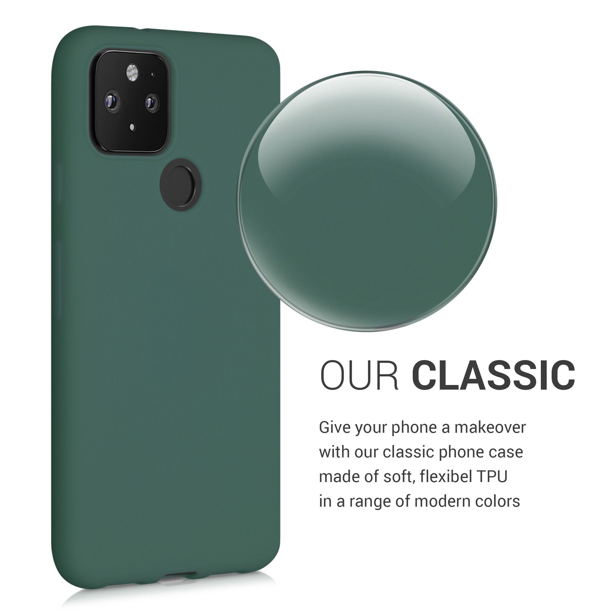 kwmobile Handyhülle Hülle für Google Pixel 5, Hülle Silikon - Soft Handyhülle - Handy Case Cover – Bild 3 von 5