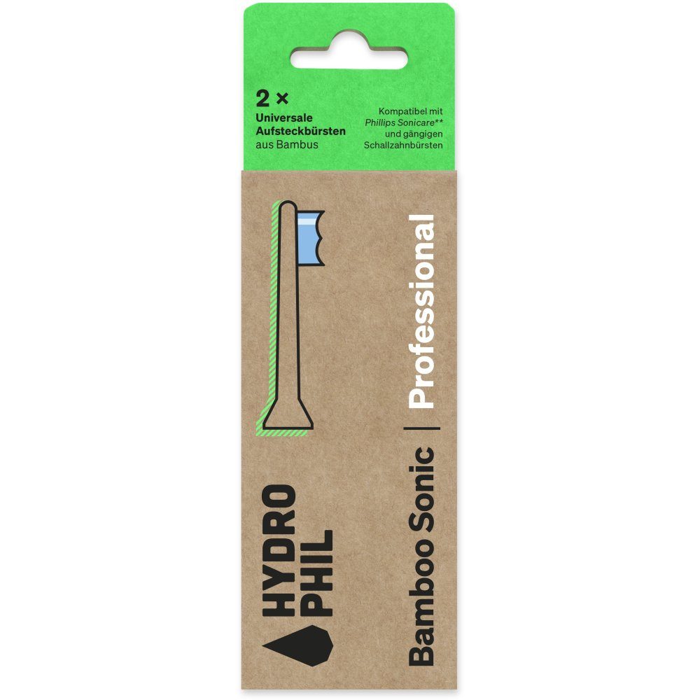 Hydrophil Zahnbürste Bamboo Sonic Aufsteckköpfe, 2 Stk.