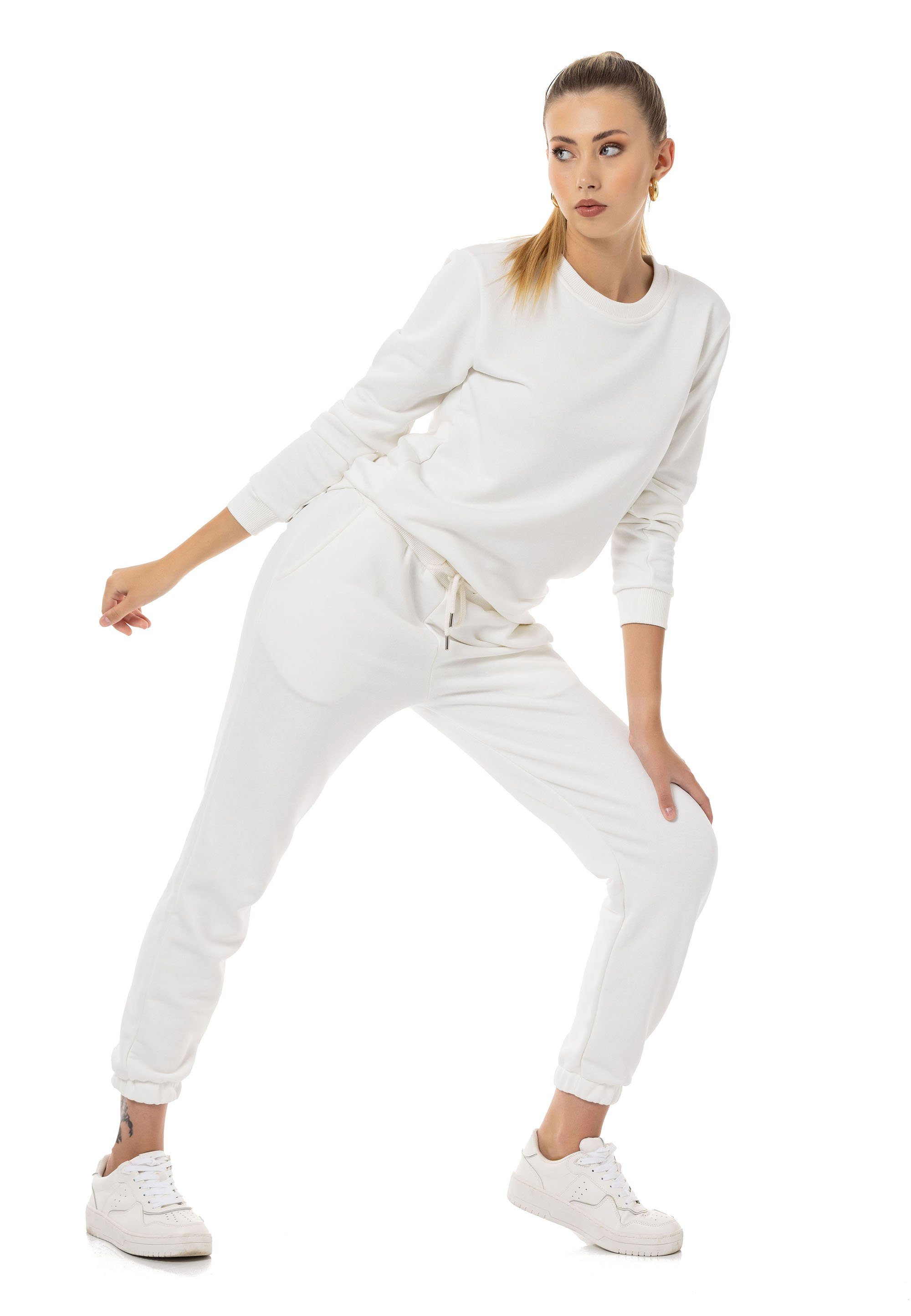 RedBridge Jogginganzug Sweatshirt mit Sweatpant Premium Basic (Set, 2-tlg)