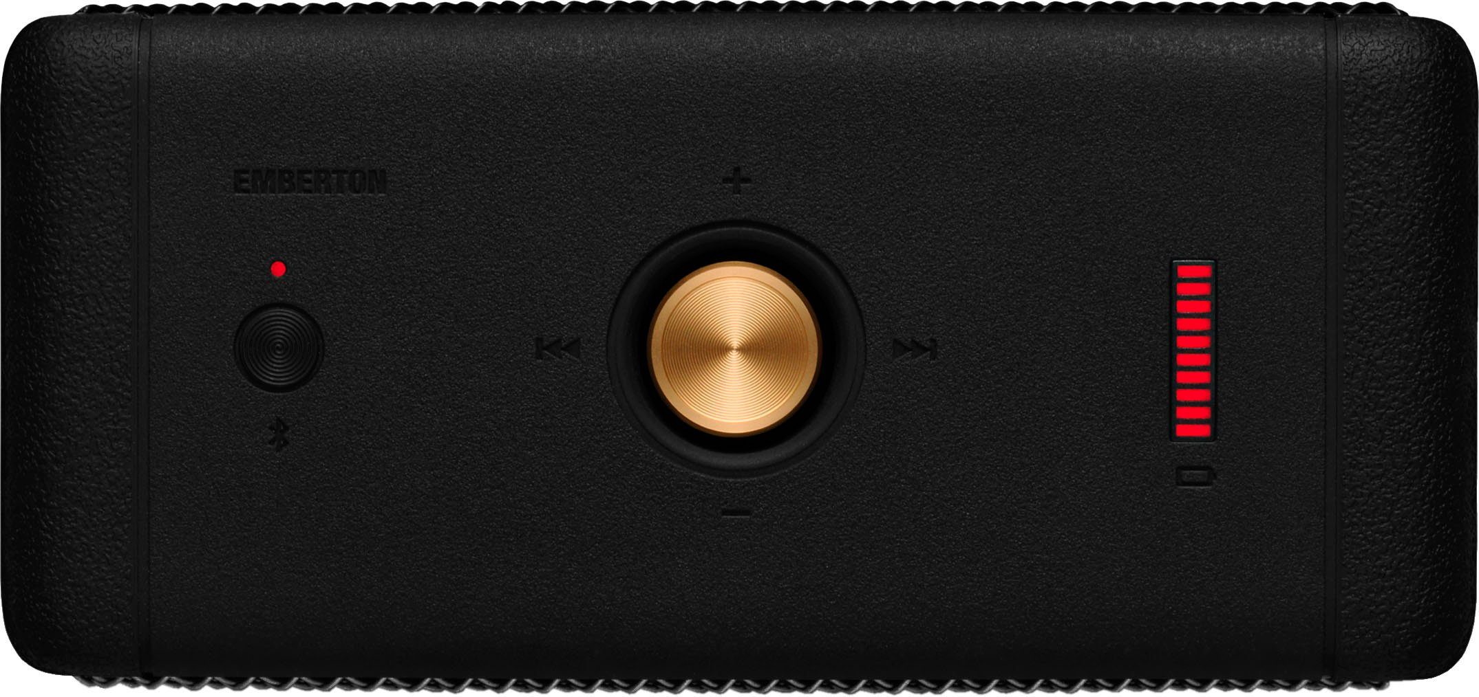 20 Emberton W) schwarz Marshall Bluetooth-Lautsprecher (Bluetooth,