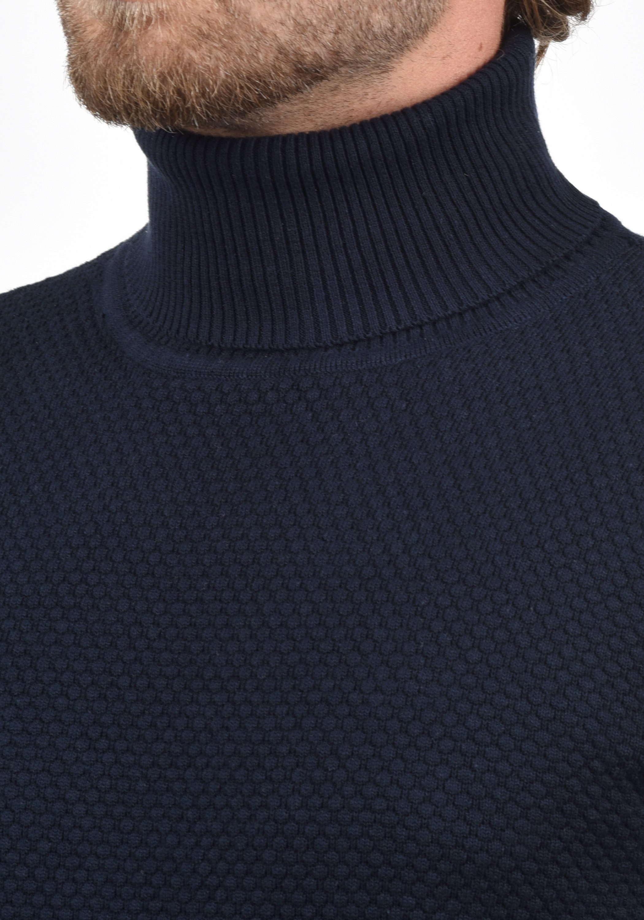 !Solid Rollkragenpullover SDKarlos Strickpullover mit Perlstrickmuster