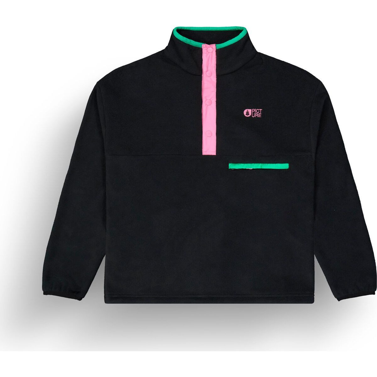 Picture Fleecejacke Arcca W 1/4 Fleece Retro-Stil Fleece mit antibakterieller Behandlung und