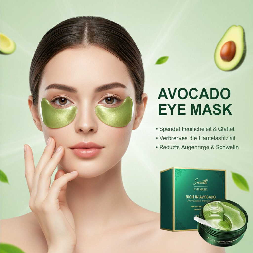 Montegoni Gesichtsmaske Feuchtigkeitsspendende ZOZU-Augenmaske mit Avocado-Extrakt, Eye Mask.